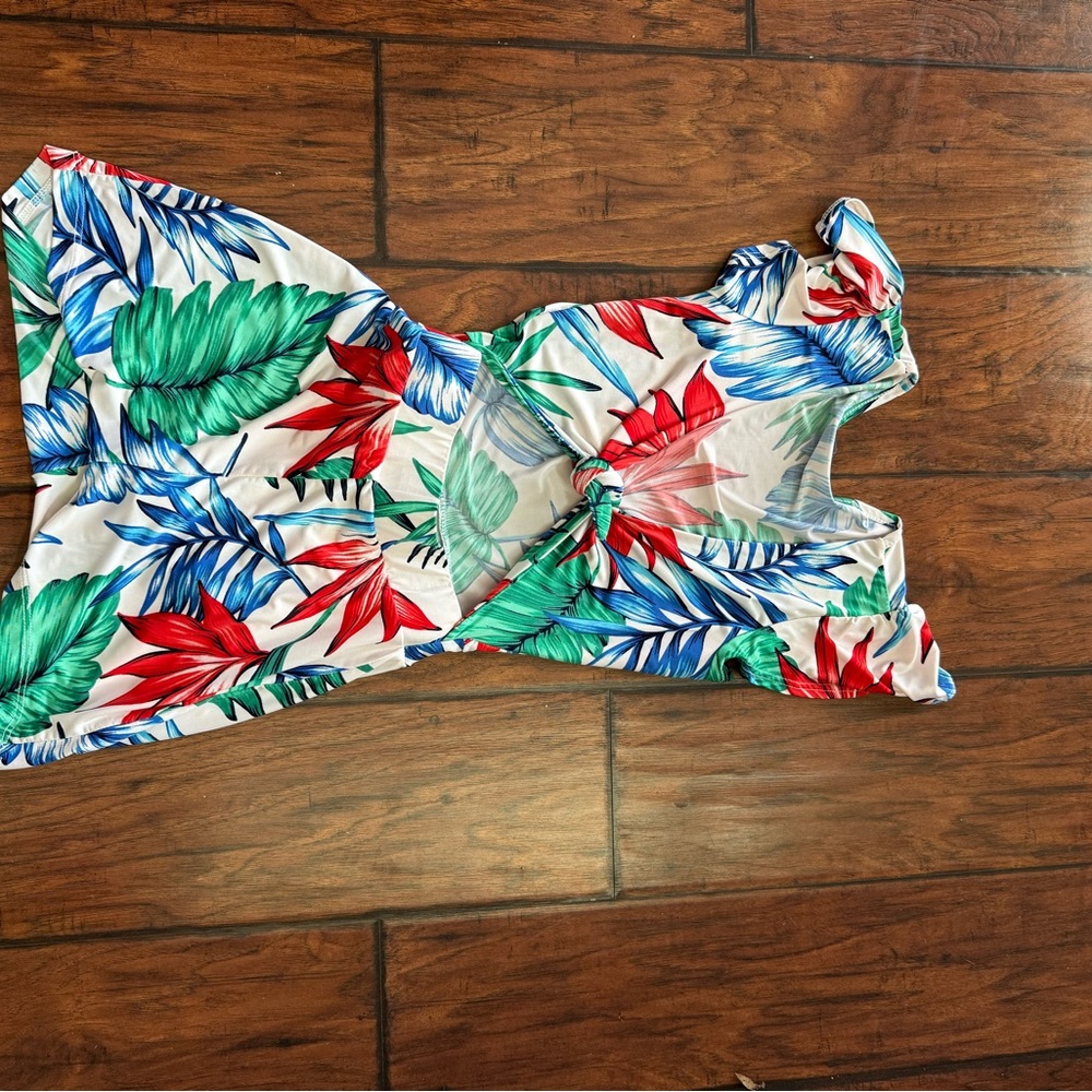 Fashion Nova Tropical Print Jumpsuit